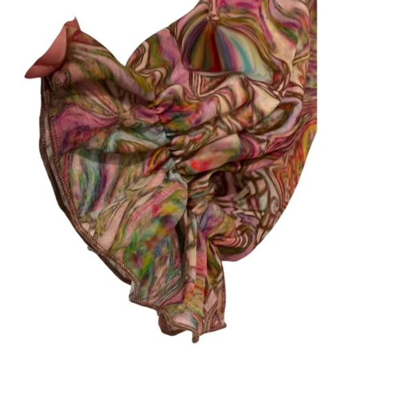 Cynthia Rowley Farra Smocked Ruffle Neck Top - Picture 3 of 8